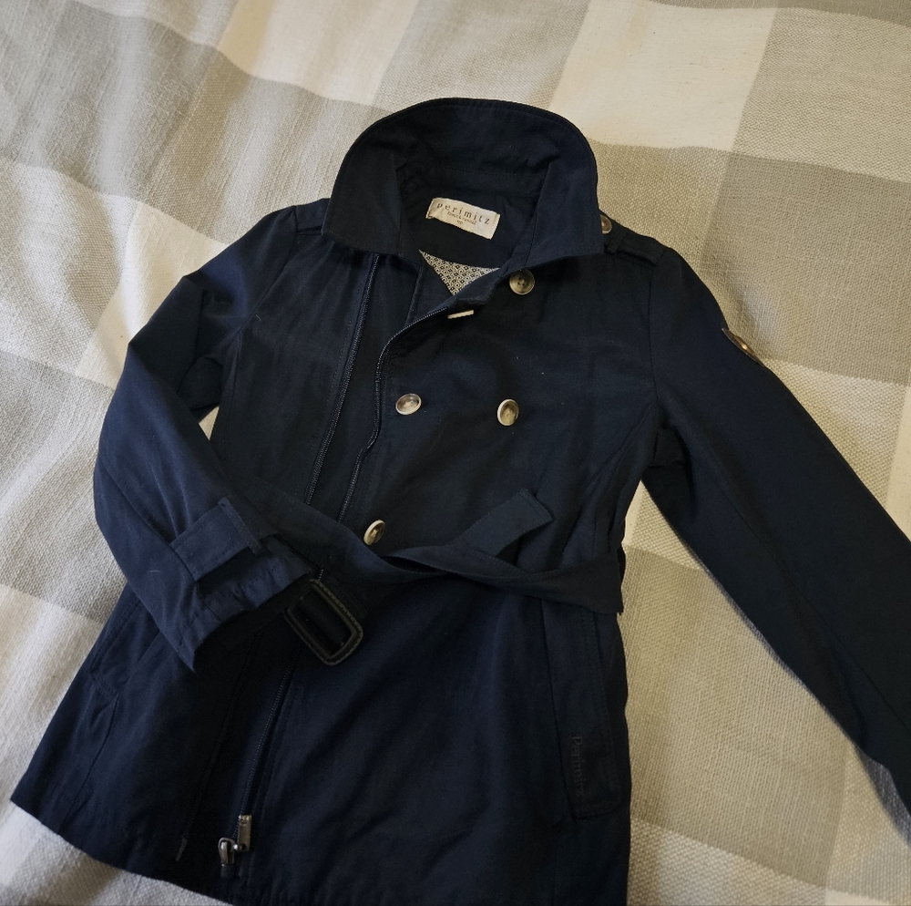 Perimitz French Trench Coat 4-5T Boys